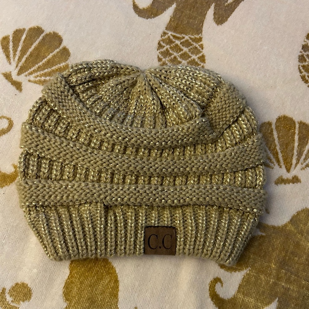 C.C beanie - Gold - NWOT